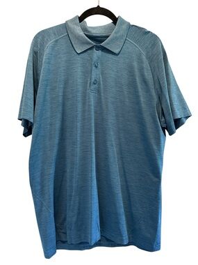 Lululemon Men's Blue Polo Shirt